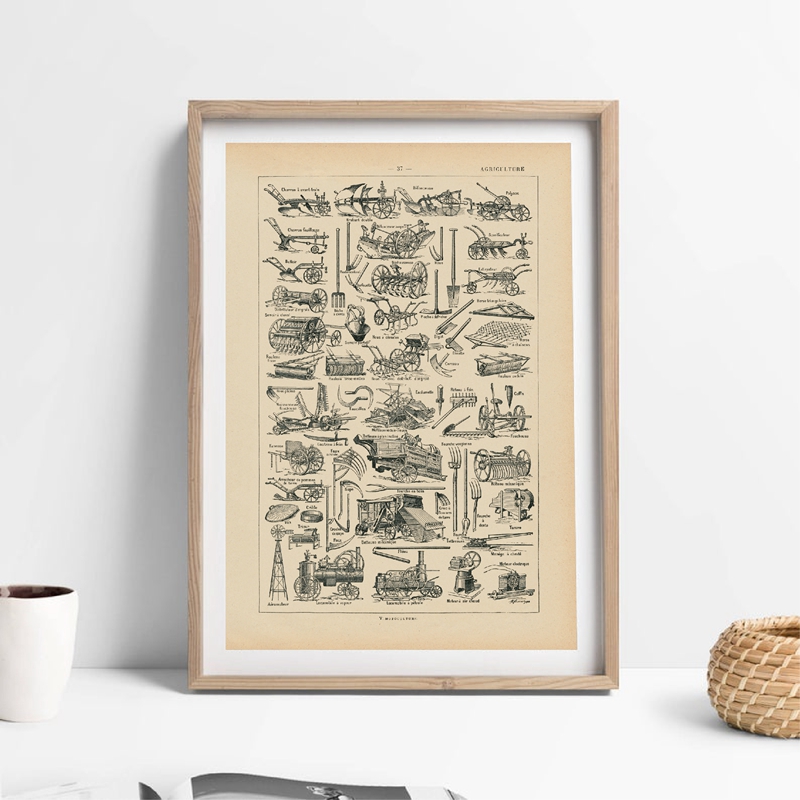 Attrezzature agricole Strument - Agriculture Farming Poster recensione e prezzo